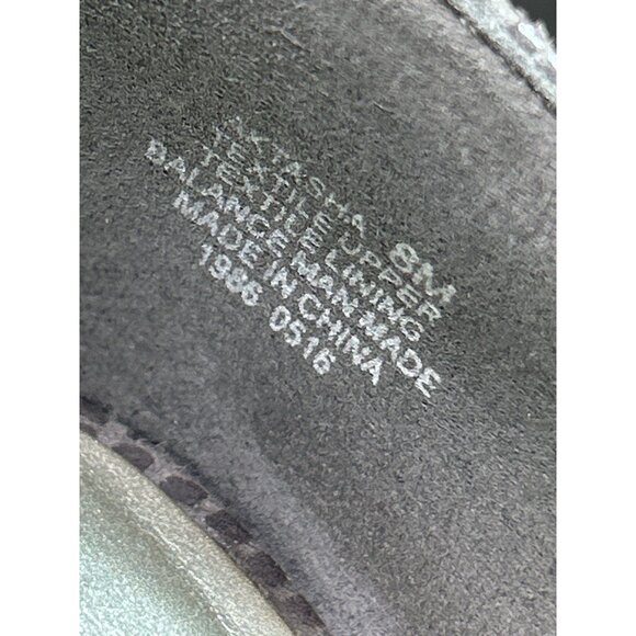 Anne Klein Sport Gray Textured Wedge Mary Jane Shoes Size 8 Pumps - Picture 6 of 10